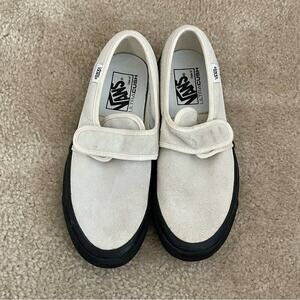 Vans Anaheim 47 D VX Cream Suede Skate Shoes